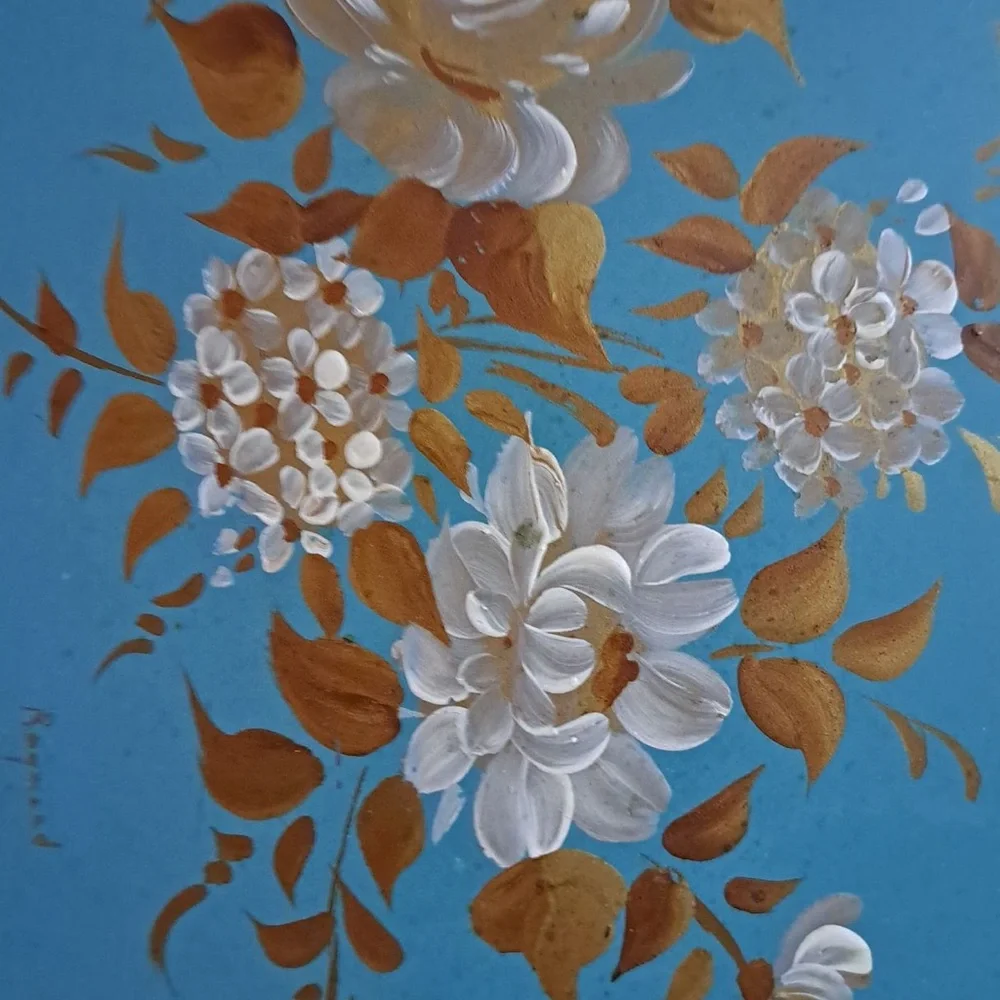 Nashco Products New York Toleware Signed Hand Painted Tray Vintage Mid Century - Picture 7 of 16